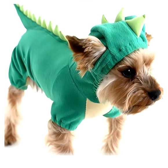 NACOCO Dog Dinosaur Design Costume Green Pet Clothes for Medium - Picture 3 of 6